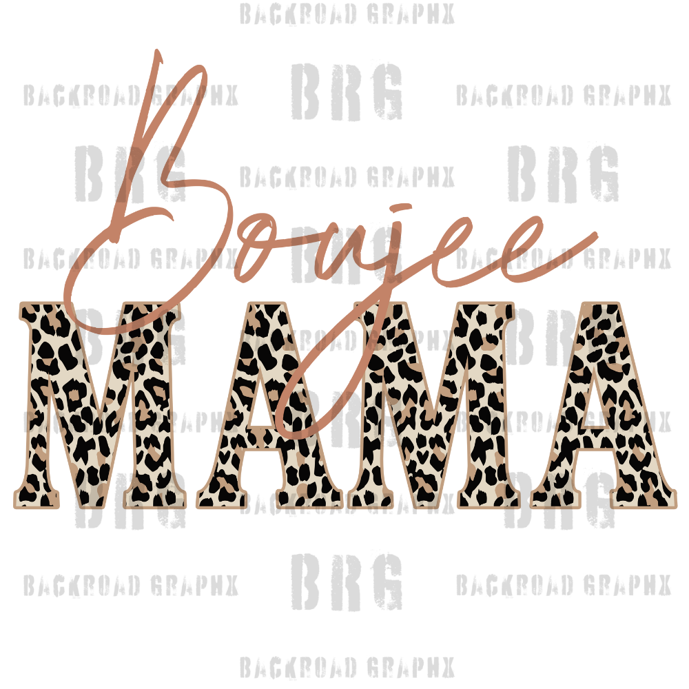 Boujee MAMA Transfer Backroad Graphx Best DTF Transfers Near Me UVDTF Stickers decals embroidery swag heat transfers direct to film