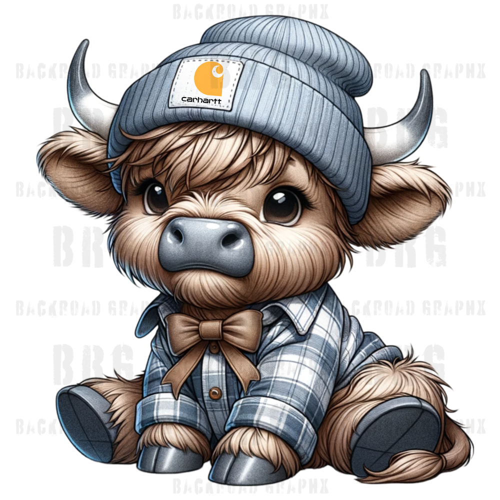 Sweet Boy Cow Transfer Backroad Graphx Best DTF Transfers Near Me UVDTF Stickers decals embroidery swag heat transfers direct to film