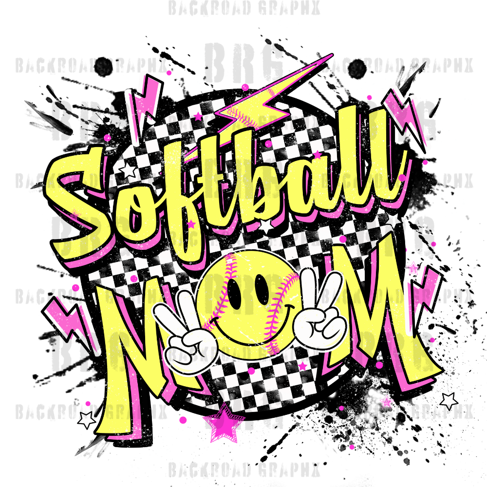 Softball Mom Transfer Backroad Graphx Best DTF Transfers Near Me UVDTF Stickers decals embroidery swag heat transfers direct to film