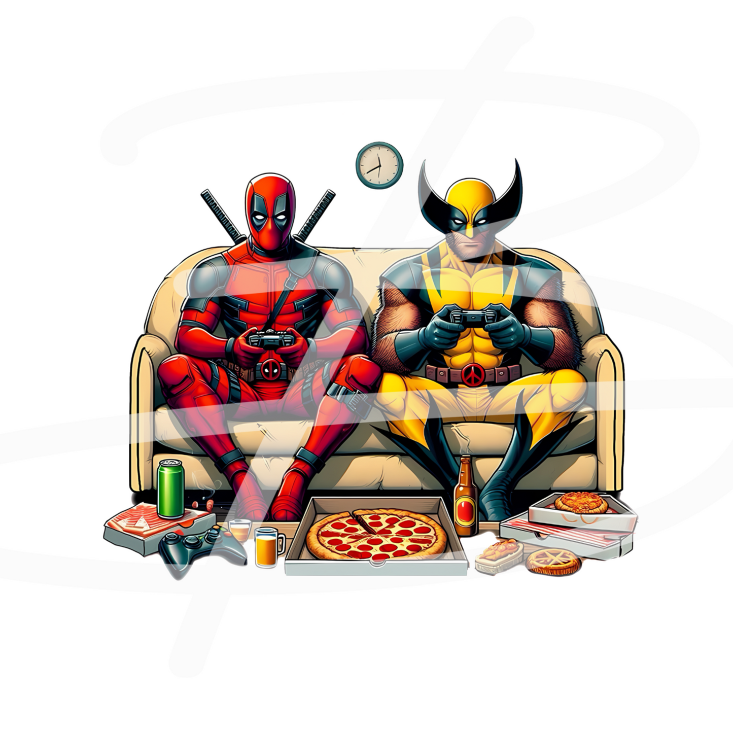 Deadpool and Wolverine Gaming Transfer Backroad Graphx Best DTF Transfers Near Me UVDTF Stickers decals embroidery swag heat transfers direct to film