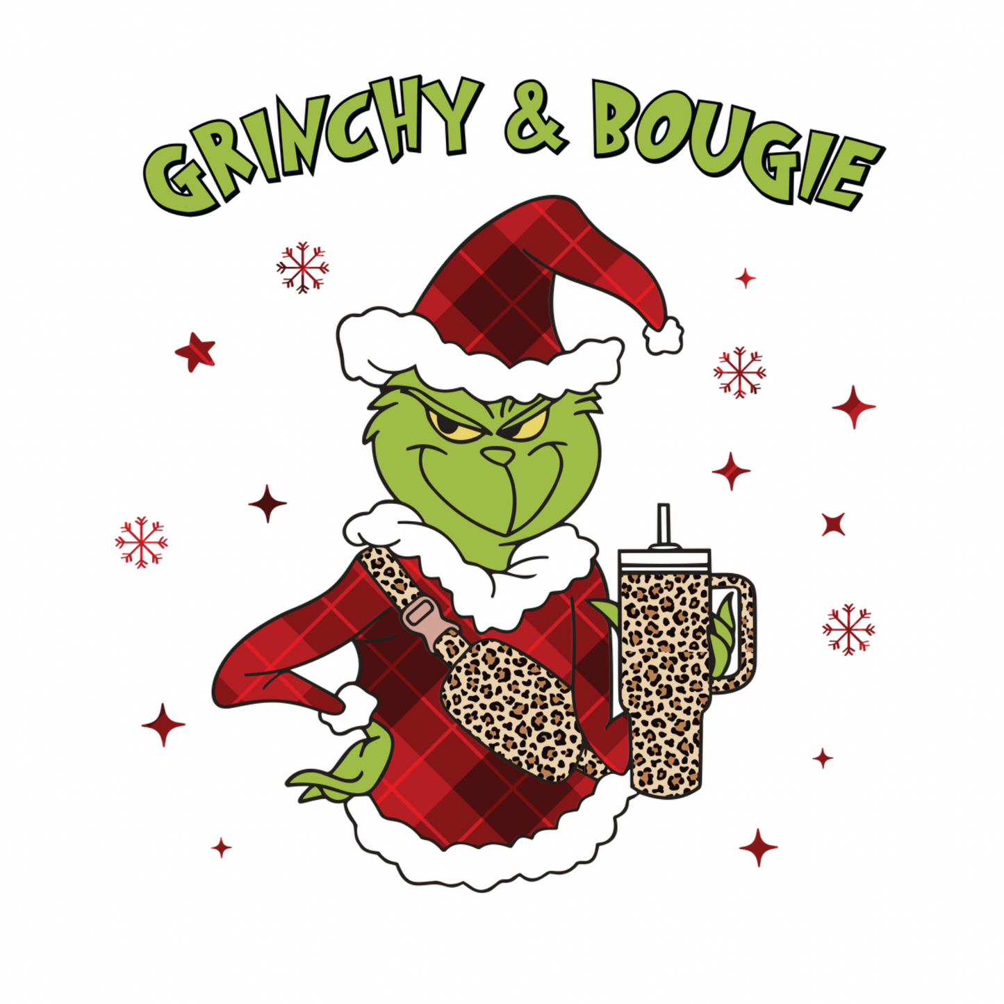 Grinchy and Bougie transfer Backroad Graphx Best DTF Transfers Near Me UVDTF Stickers decals embroidery swag heat transfers direct to film