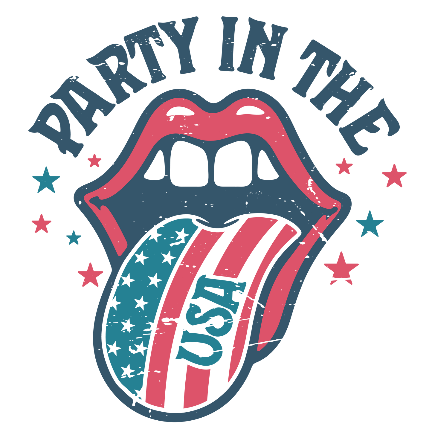 Party In The USA Backroad Graphx Best DTF Transfers Near Me UVDTF Stickers decals embroidery swag heat transfers direct to film