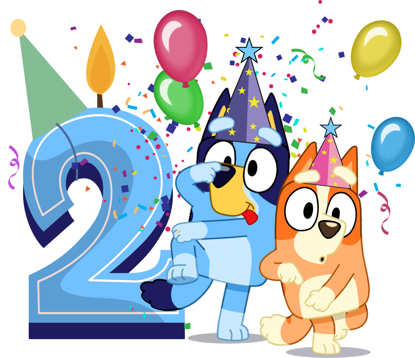 Bluey Birthday Transfer Backroad Graphx Best DTF Transfers Near Me UVDTF Stickers decals embroidery swag heat transfers direct to film