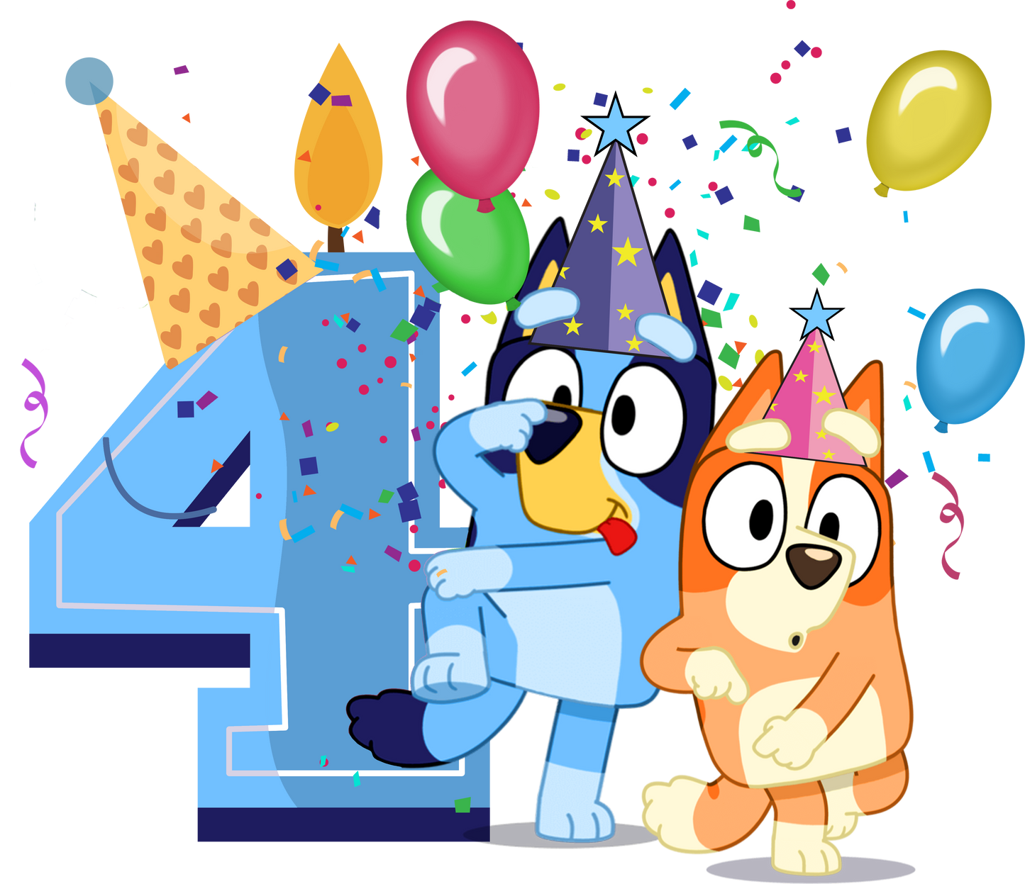 Bluey Birthday Transfer Backroad Graphx Best DTF Transfers Near Me UVDTF Stickers decals embroidery swag heat transfers direct to film