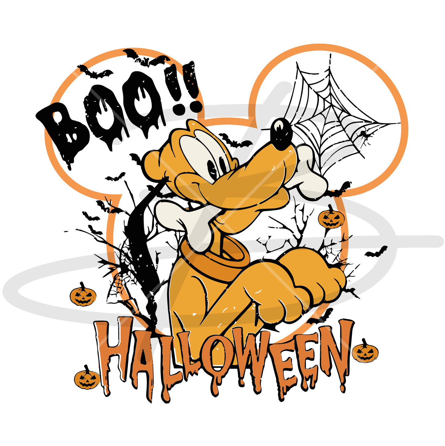 Mickey and the Gang Halloween Pluto Backroad Graphx Best DTF Transfers Near Me UVDTF Stickers decals embroidery swag heat transfers direct to film