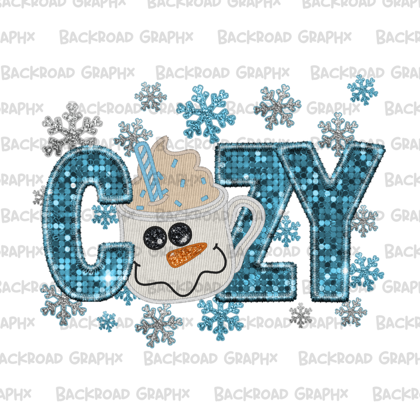 Cozy Sequins transfer Backroad Graphx Best DTF Transfers Near Me UVDTF Stickers decals embroidery swag heat transfers direct to film