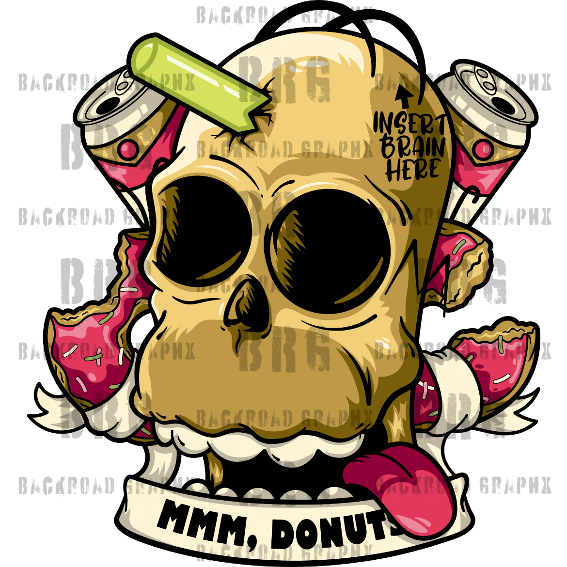 MMM, Donuts Backroad Graphx Best DTF Transfers Near Me UVDTF Stickers decals embroidery swag heat transfers direct to film