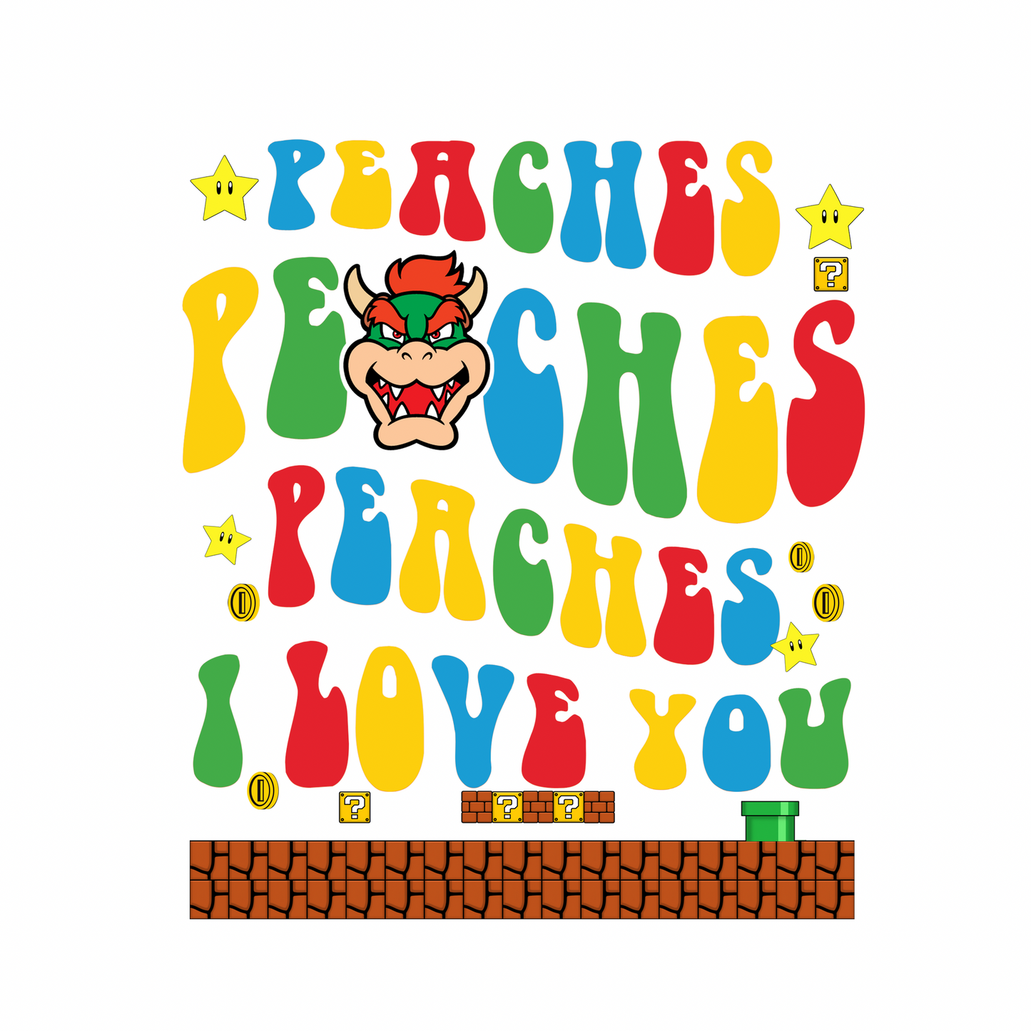 Bowser/peaches transfer Backroad Graphx Best DTF Transfers Near Me UVDTF Stickers decals embroidery swag heat transfers direct to film