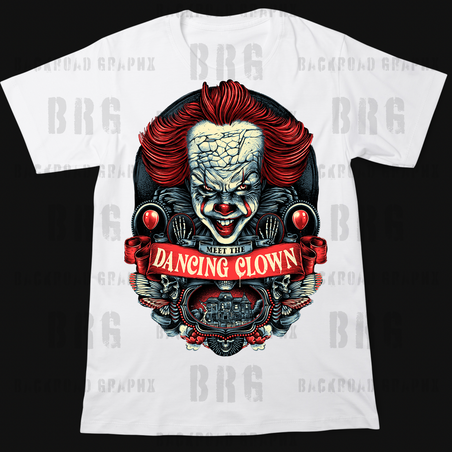 Pennywise transfer Backroad Graphx Best DTF Transfers Near Me UVDTF Stickers decals embroidery swag heat transfers direct to film