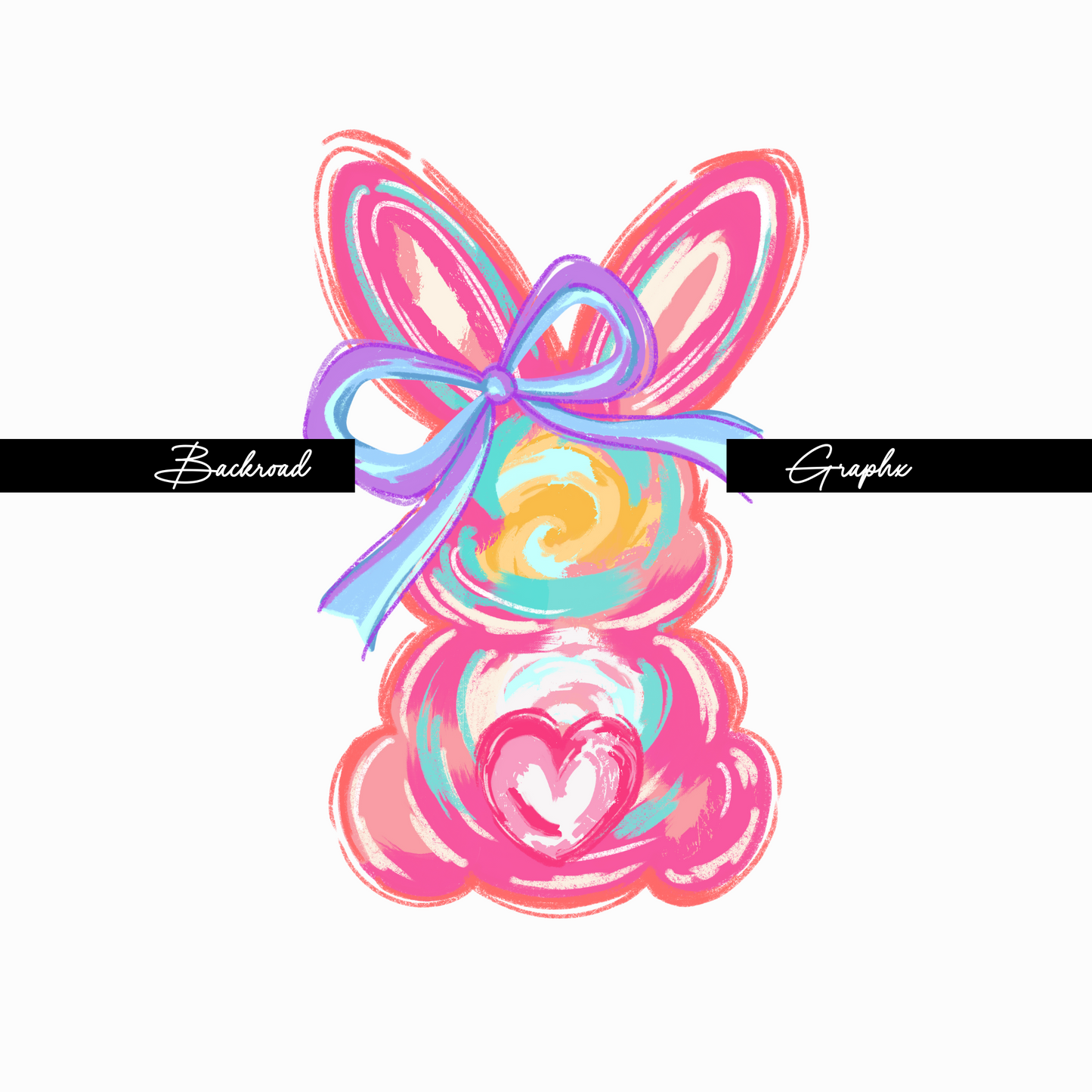 Paint Bunny Easter Transfer