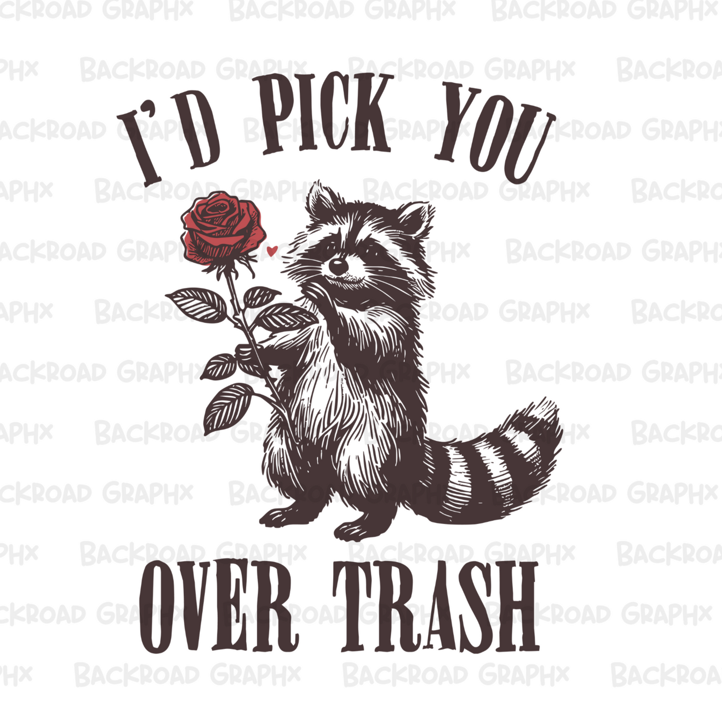 Valentines I'd Pick You Transfer Backroad Graphx Best DTF Transfers Near Me UVDTF Stickers decals embroidery swag heat transfers direct to film