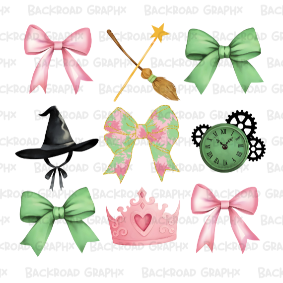 Wicked Bow Coquette Transfer Backroad Graphx Best DTF Transfers Near Me UVDTF Stickers decals embroidery swag heat transfers direct to film