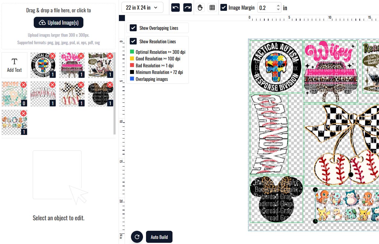 Gang Sheet Builder For DTF