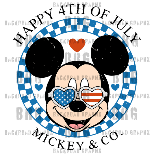 Mickey 4th of July Backroad Graphx Best DTF Transfers Near Me UVDTF Stickers decals embroidery swag heat transfers direct to film