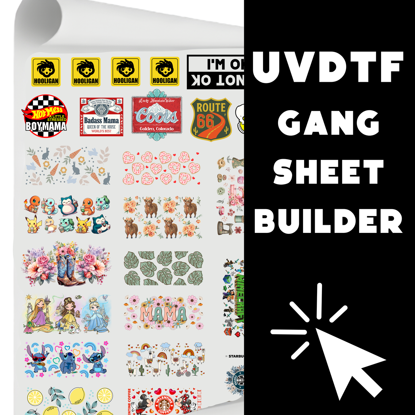 Gang Sheet Builder For UVDTF