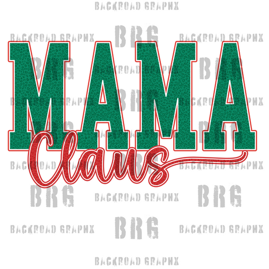 Mama Claus Transfer Backroad Graphx Best DTF Transfers Near Me UVDTF Stickers decals embroidery swag heat transfers direct to film