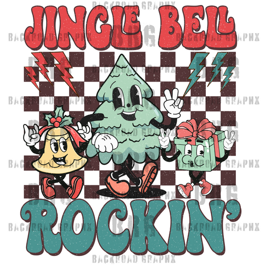 Jingle Bell Rockin' Transfer Backroad Graphx Best DTF Transfers Near Me UVDTF Stickers decals embroidery swag heat transfers direct to film