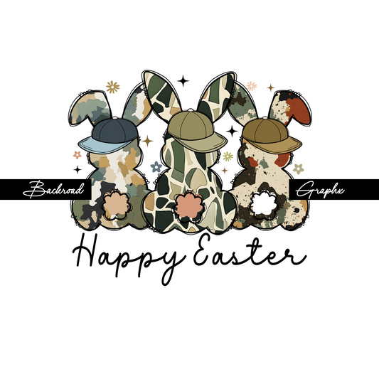 Camo Bunnies Transfer