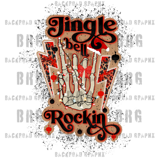 Jingle Bell Rock Transfer Backroad Graphx Best DTF Transfers Near Me UVDTF Stickers decals embroidery swag heat transfers direct to film