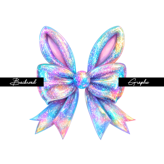 Sparkly Ears Bow Transfer