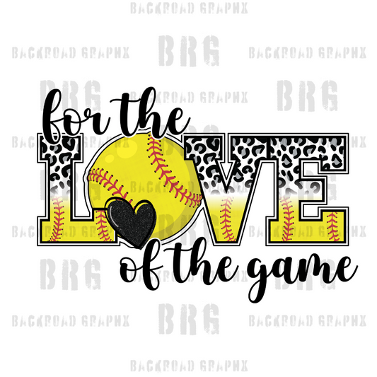 Love of the Game Transfer Backroad Graphx Best DTF Transfers Near Me UVDTF Stickers decals embroidery swag heat transfers direct to film