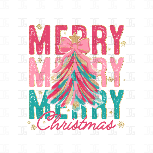 Merry Merry Merry Christmas Transfer
