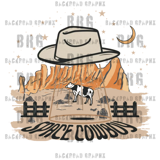 Space Cowboy Transfer Backroad Graphx Best DTF Transfers Near Me UVDTF Stickers decals embroidery swag heat transfers direct to film