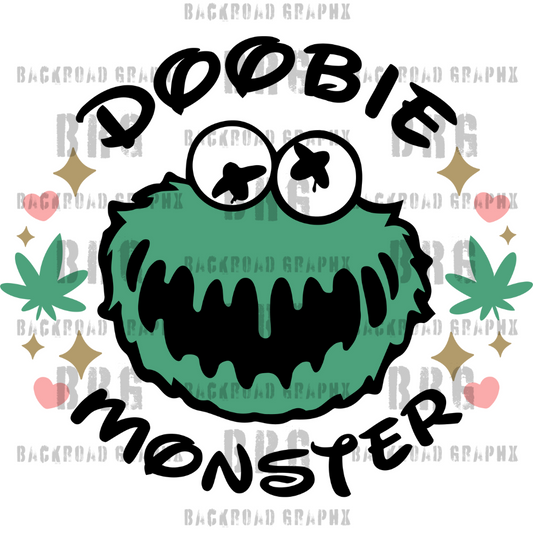 Doobie Monster Transfer Backroad Graphx Best DTF Transfers Near Me UVDTF Stickers decals embroidery swag heat transfers direct to film