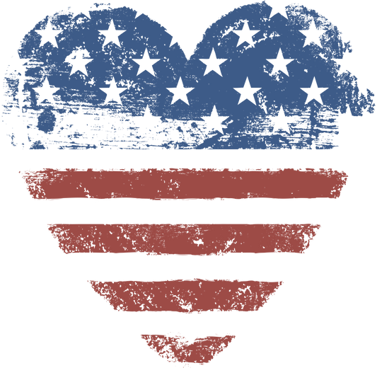 Patriotic Heart Backroad Graphx Best DTF Transfers Near Me UVDTF Stickers decals embroidery swag heat transfers direct to film