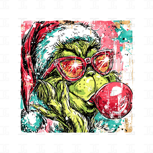 Grinch Bubble Transfer