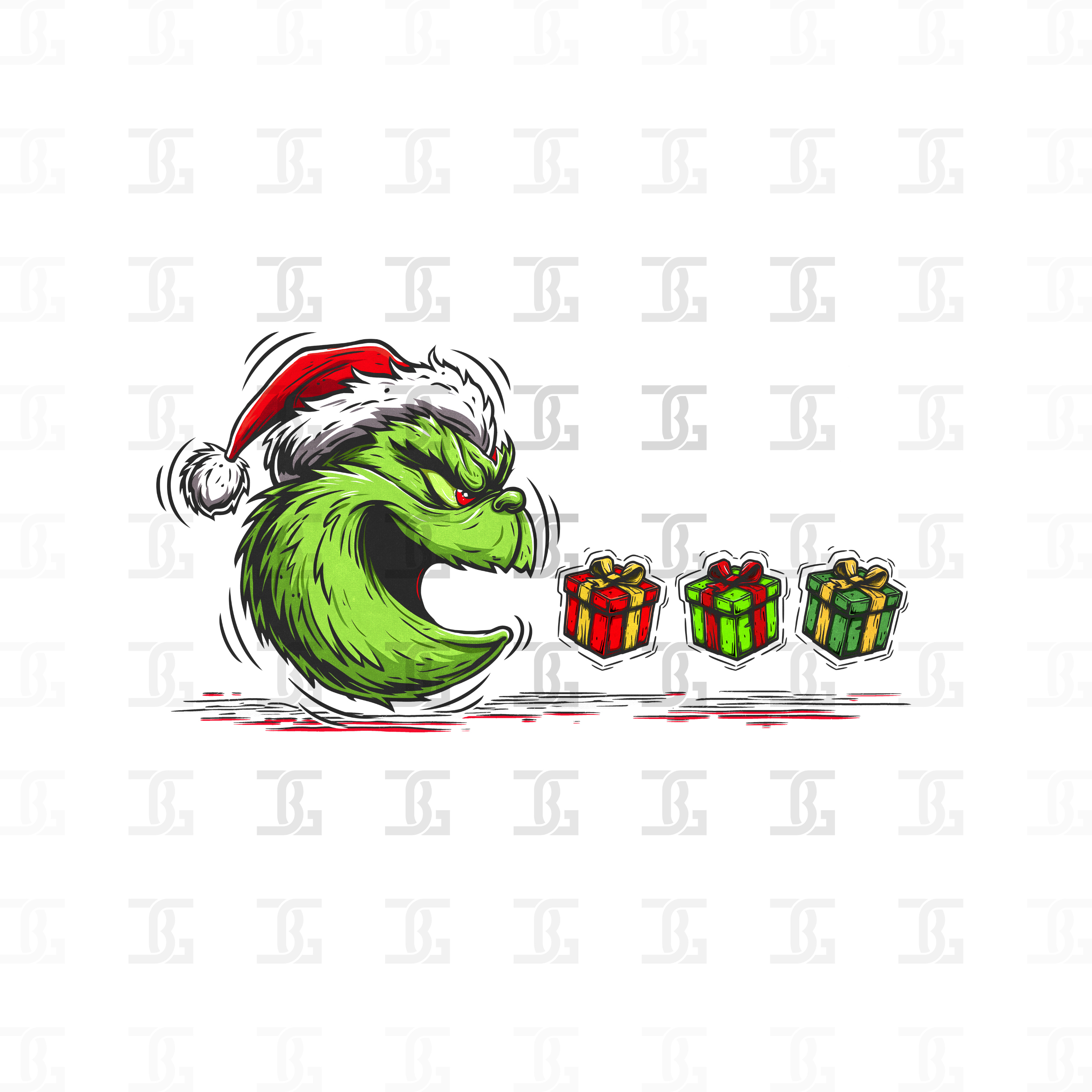 Grinch Pac Man Transfer – Backroad Graphx