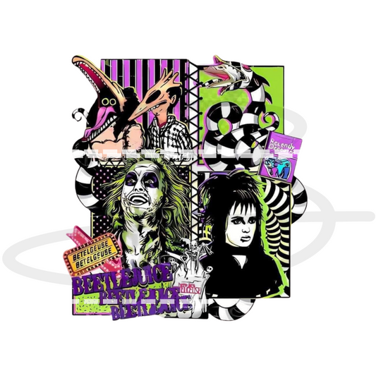 Beetlejuice Design Backroad Graphx Best DTF Transfers Near Me UVDTF Stickers decals embroidery swag heat transfers direct to film
