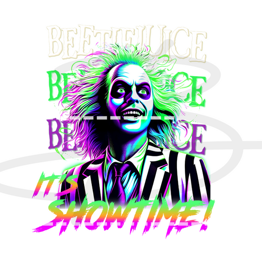 Beetlejuice Showtime Transfer Backroad Graphx Best DTF Transfers Near Me UVDTF Stickers decals embroidery swag heat transfers direct to film