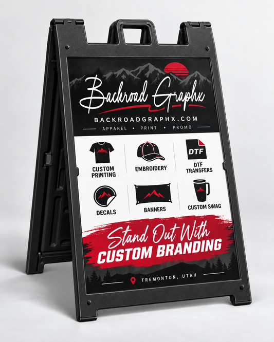A-Frame Sign with two coroplast inserts