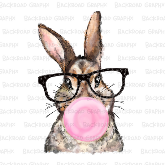 Easter Bunny Bubble Gum Transfer Backroad Graphx Best DTF Transfers Near Me UVDTF Stickers decals embroidery swag heat transfers direct to film