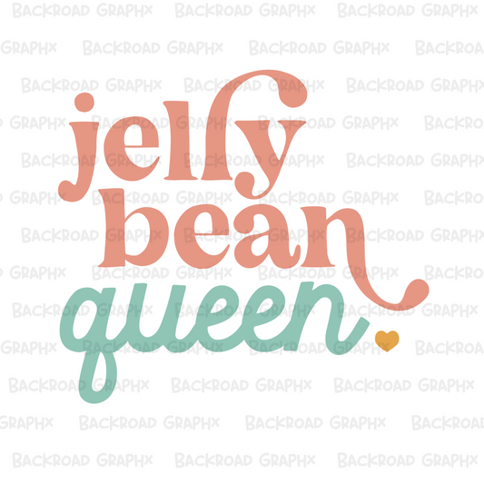 Easter Jelly Bean Queen Transfer Backroad Graphx Best DTF Transfers Near Me UVDTF Stickers decals embroidery swag heat transfers direct to film