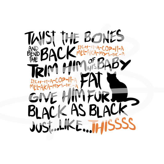 Hocus Pocus Twist The Bones Backroad Graphx Best DTF Transfers Near Me UVDTF Stickers decals embroidery swag heat transfers direct to film