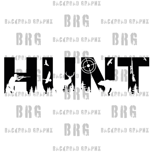 HUNT Backroad Graphx Best DTF Transfers Near Me UVDTF Stickers decals embroidery swag heat transfers direct to film