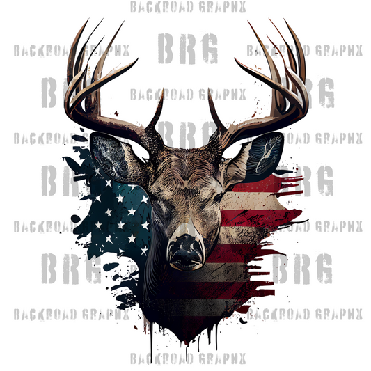 Deer Transfer Backroad Graphx Best DTF Transfers Near Me UVDTF Stickers decals embroidery swag heat transfers direct to film