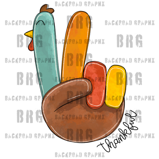 Thankful Turkey Transfer Backroad Graphx Best DTF Transfers Near Me UVDTF Stickers decals embroidery swag heat transfers direct to film