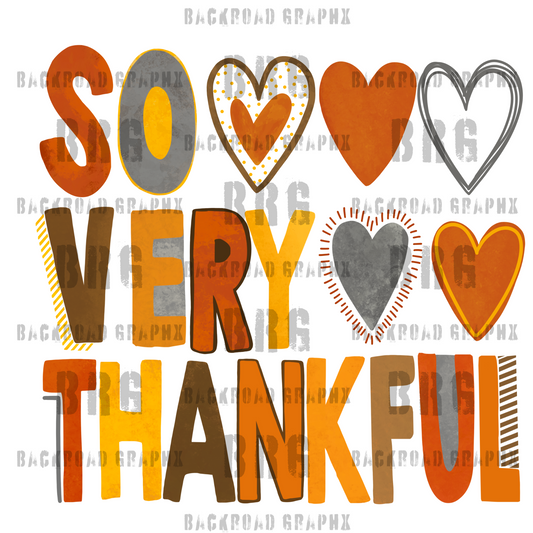 So Very Thankful Transfer Backroad Graphx Best DTF Transfers Near Me UVDTF Stickers decals embroidery swag heat transfers direct to film