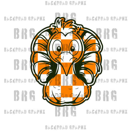 Checkered Turkey Transfer Backroad Graphx Best DTF Transfers Near Me UVDTF Stickers decals embroidery swag heat transfers direct to film
