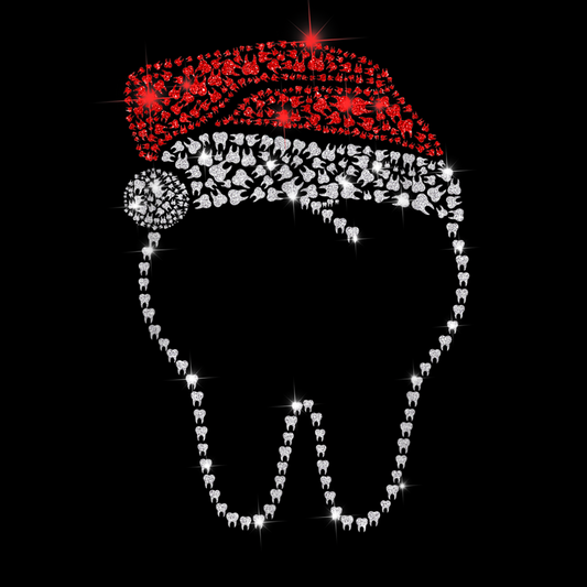 Christmas Sparkle Tooth Transfer Backroad Graphx Best DTF Transfers Near Me UVDTF Stickers decals embroidery swag heat transfers direct to film