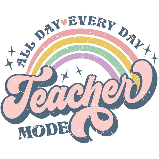 Teacher Mode Transfer Backroad Graphx Best DTF Transfers Near Me UVDTF Stickers decals embroidery swag heat transfers direct to film