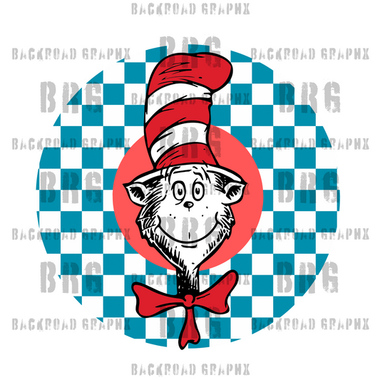 Cat in the Hat Transfer Backroad Graphx Best DTF Transfers Near Me UVDTF Stickers decals embroidery swag heat transfers direct to film