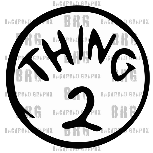 Thing 2 Transfer Backroad Graphx Best DTF Transfers Near Me UVDTF Stickers decals embroidery swag heat transfers direct to film