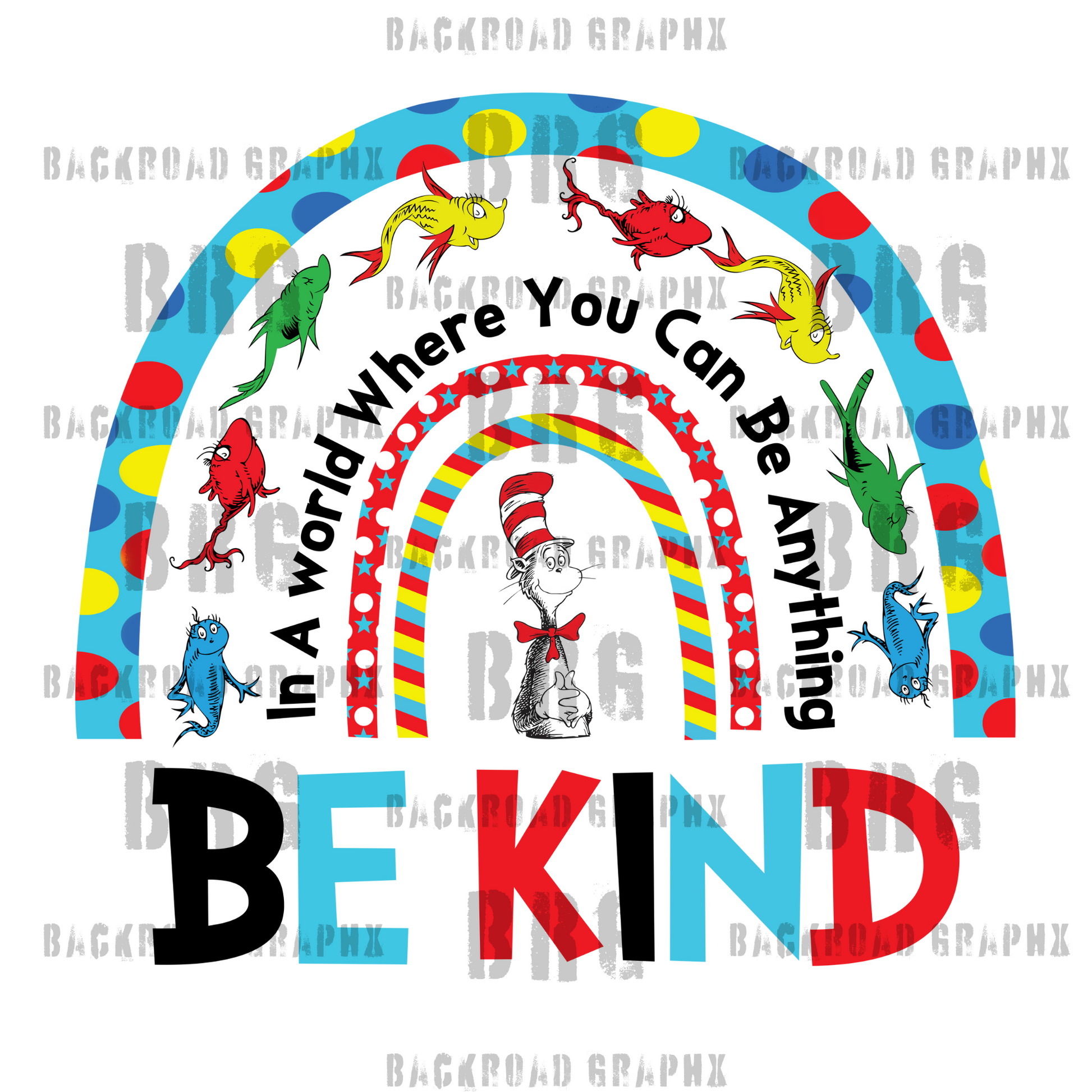 Be Kind Transfer Backroad Graphx Best DTF Transfers Near Me UVDTF Stickers decals embroidery swag heat transfers direct to film