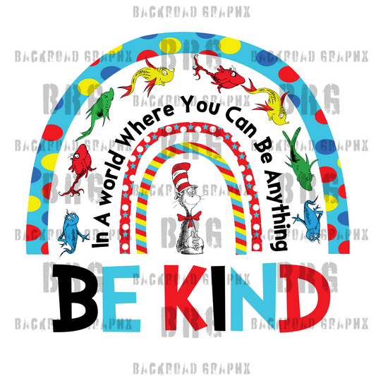 Be Kind Transfer Backroad Graphx Best DTF Transfers Near Me UVDTF Stickers decals embroidery swag heat transfers direct to film