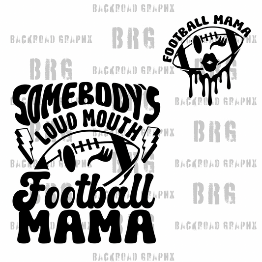 Football Mama Backroad Graphx Best DTF Transfers Near Me UVDTF Stickers decals embroidery swag heat transfers direct to film