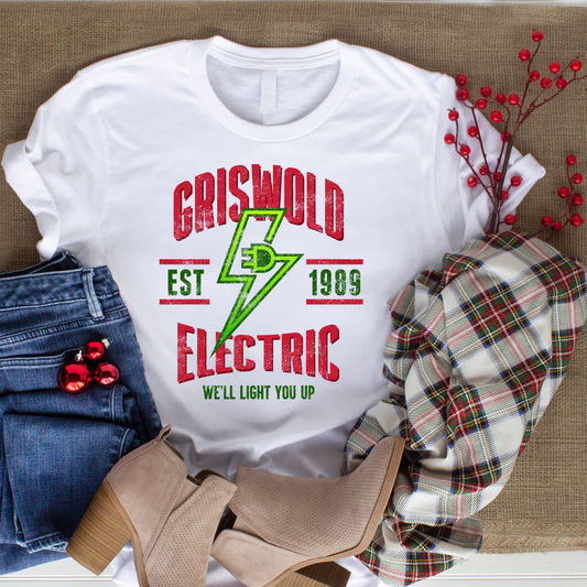 Griswold Electric Tee Backroad Graphx Best DTF Transfers Near Me UVDTF Stickers decals embroidery swag heat transfers direct to film
